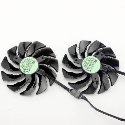 China Computer Case RX580 Graphics Card Temperature Control Four-Wire Fan Clockwise + Counterclockwise Fan Diameter 8.5cm Hole Spacing 4.0cm for sale