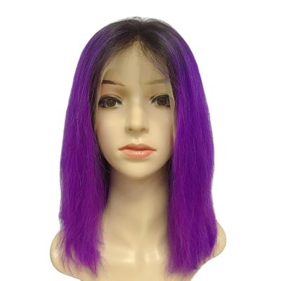 China Straight 2021 Hot Selling Top Quality 12 Chinese Remy Human Hair 13x6 Lace Frontal Wigs, Straight Human Hair Wigs Ombre Raw Color for sale