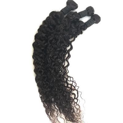 China Double Weft Peruvian Straight Hair Water Wave Hair 20inch Curly Bundles for sale