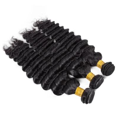 China Wholesale 100% Deep Wave Hair Bundle Brazilian Hair Bundles Best Hair Extensions for sale