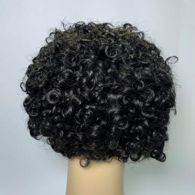 China Short Black Water Wave Wig Lace Front,Wholesale Wigs Short Curly Pixie Cut Hair Wigs For Black Women for sale