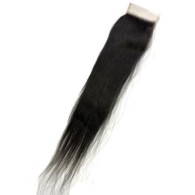 China 100% Indian Hair Now Shipping 20inch Straight Hair 4*4 Lace Closure With Bundles Make Wig for sale