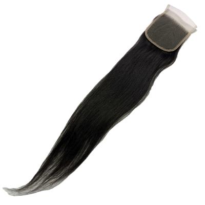 China Wholesale 100% Indian Hair Straight 22inch Lace Closure India Hair Closure for sale