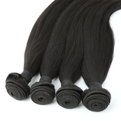 China Wholesale Best Human Hair Natural Hair Bundles Peruvian Straight Hair Bundles 100% Human Hair Color Cuticle Aligned Hair Extensions for sale