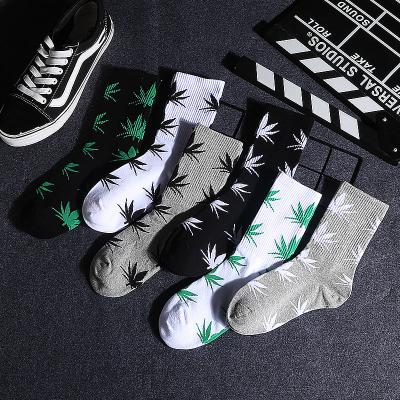 China Custom QUICK DRY cotton casual socks sneakers harajuku style logo sock skate weed socks for sale