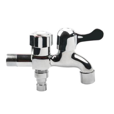 China Zhejiang Kaibili Chrome Full Polish Brass Bibcock Home Water Two Way Kitchen Faucet for sale