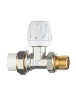 China Modern ppr brass manual temperature control DN15-DN25 underfloor heating water radiator thermostatic valve for sale