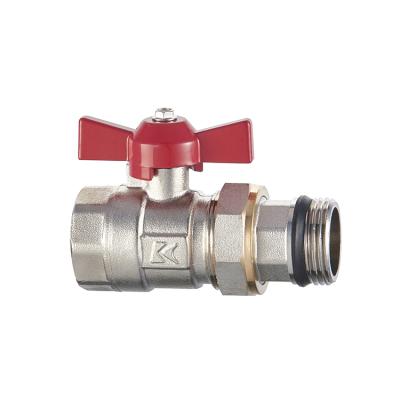 China Kitchen dn20-dn25 external real union thread brass ball valve price home pressure 1.6Mpa 1