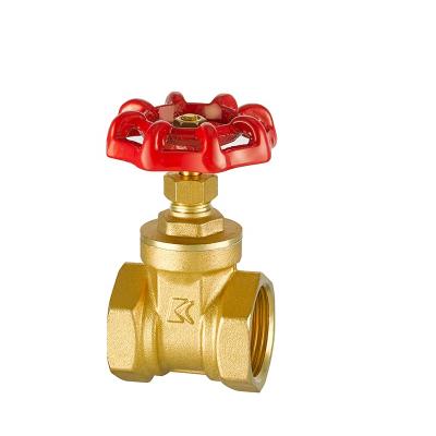 China General DN15 - DN50 Forged Brass Wheel Handle Light PN1.6 Pressure Gate Valve In Zhejiang Water Gate Valve for sale