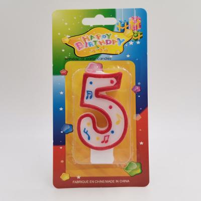 China No Smoking Luxury Birthday Candle With Music Characters Shape Number Birthday Candles For Party for sale