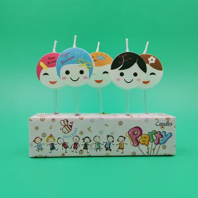 China No Smoking Cheap Rainbow Birthday Party Candles Birthday Candles Princess For Sell for sale