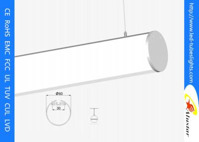 China Lineares hängendes Licht 24W des Silberweiß-IP44 2500lm LED für Stange/lineare Deckenleuchte zu verkaufen