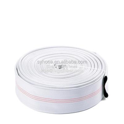 China Fire Fighting Agricultural Use Industrial Canvas Fire Hose Porcelain , Water Hose for sale