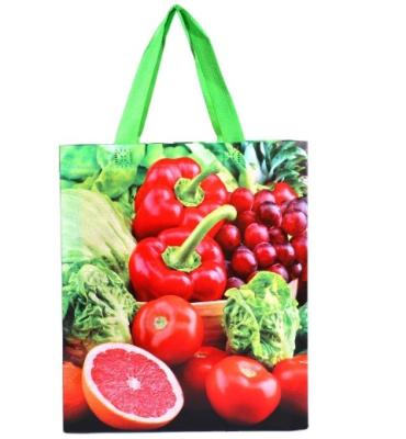 China PLA Folding Manufacturers Wholesale Foldable Printed Nonwoven Packaging Bags 3D Film Covered Pla Handbags for sale