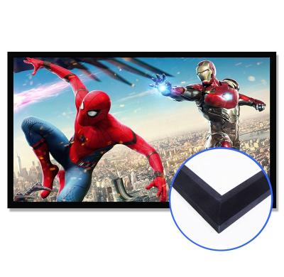 China View 80-180 Inch White HD Home Theater Fixed View Projection Screen H6-WB for sale