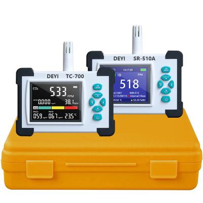 China DEYI Infrared Air Quality Detector CO2 PPM Tester Indoor CO2 Carbon Dioxide Meter Measuring Device Monitor for sale