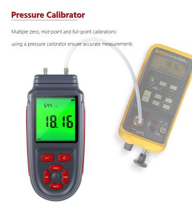 China Line Gas Pressure Digital LCD Display Pressure Gauge With Blacklight Differential Gas Pressure Gauge Air Press Meter for sale