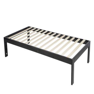 China (Other) adjustable bed frame home and hotel furniture mental bed frame with wood slat in box for sale