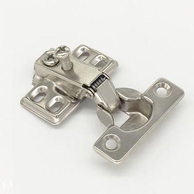 China Cheap Two Hole Iron Metal Short Arm Pivot Hinges For Furniture Cabinet Door for sale