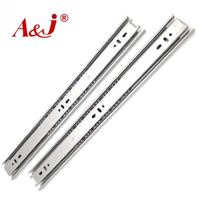 China Modern Metal Drawer Slide Modern Three Track Ball Bearing Slide Rails for sale