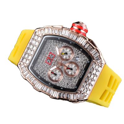 China Top Chronograph Rm Sales Iced Out Diamond Watches Men Gold Watch for sale