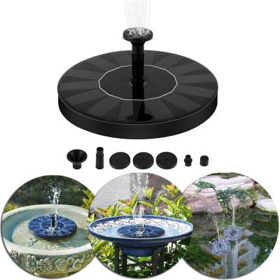 China Outdoor Decoration MINI Solar Powered Floating Bird Bath Water Panel Fountain Pump Garden Pond Pool Water Fountain for sale