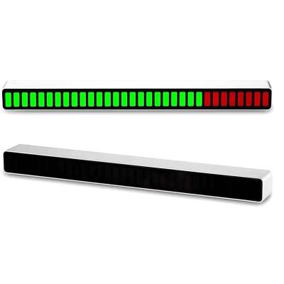 China Creative Desktop Audio Voice-activated Atmosphere Lamp RGB Color Changing LED Music Sensor Rhythm Light Colorful Lamp Bar Collection for sale