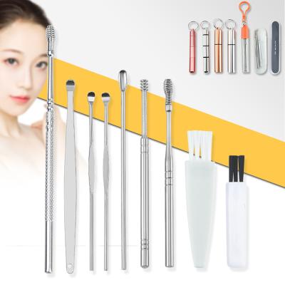 China 6pcs Ear Wax Remover Kit Ear Cleaning Tool With Easy To Use Storage Case for sale