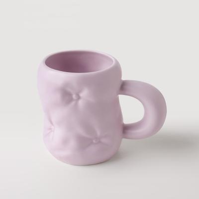 China CREATIVE unique handmade ceramic water milk mug to friends gift use at home and office for sale