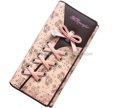 China Cute Woven RFID Knotted Printed Smart 3fold Wallet for sale