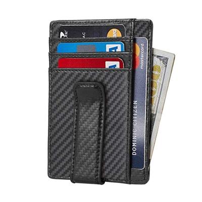 China FRID Minimalist Leather Slim Wallet Front Pocket RFID Blocking Medium Size for sale