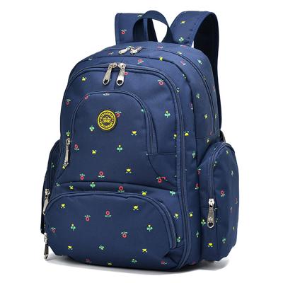 China Wholesale Fashion Backpack Brands 300D Printed Large Volume Multi Pocket Portable Mother Laptop Design Your Own Travel School Backpack for sale