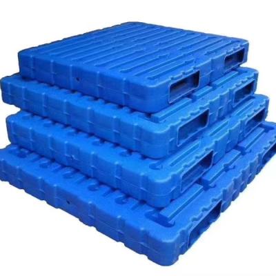 China Warehouse Leg Blow Molding Pallet Forklift Moisture Proof 100% Plastic Logistics Virgin PP/HDPE Material New Turnover Plastic Pallet Transport for sale