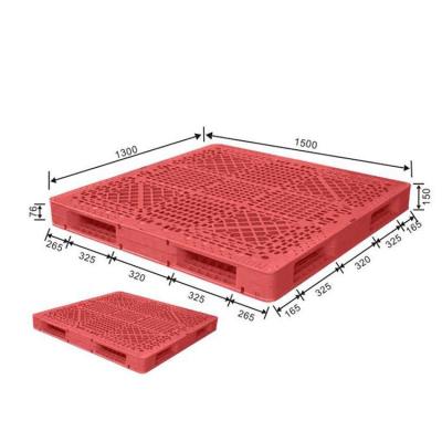 China Customized Double Faced Color Made Big Euro Standard Heavy Duty Double Faced RoHS Plastic Pallet for sale