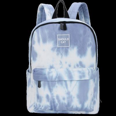 China HX New Waterproof Link Dye Mixed Color Women Shoulder Bag Fashion School Backpacks For Teenage Girls for sale