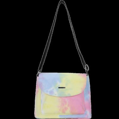 China Water Proof HX Tie Dye Women Shoulder Bags Unique Fashion Canvas Bags Custom Casual Cross - Body Sling Bags Pink Yellow Blue Color For Women girls for sale