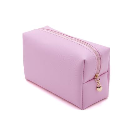 China 2022 Fashion Hot Selling Factory Price PU Makeup Bag Octagonal Leather Travel Waterproof Portable Wash Storage Bag for sale