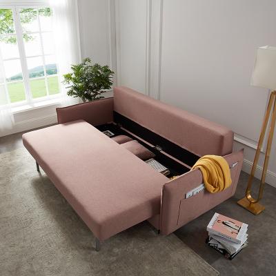 China Low Prices Simple Folding Sofa Bed Foldable Fabric Wooden Convertible Sofa Furniture Corner Sleeper Storage Sofa Beds for sale