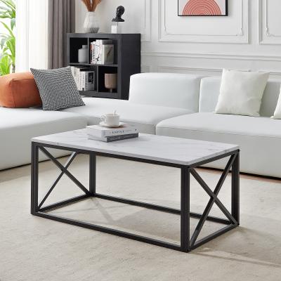 China Factory Wholesale Extendable Living Room Furniture Modern Center End Table Foshan Metal Mirrored Stainless Steel Rectangle Coffee Tables for sale