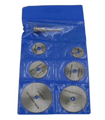 China High Quality HSS Set 6pcs Mini HSS Cutting Saw Blade Circular Saw Blades For Metal Cutting for sale