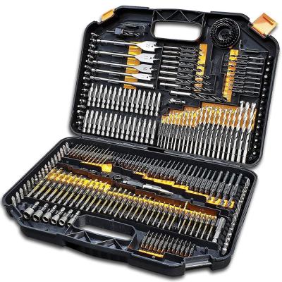 China 246-Pieces Drill Bit and Plastic Driver Set for Metal Cement Drilling and Screw Wood Driving for sale