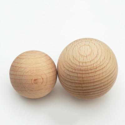 China Wooden Round Ball Wooden Balls Toy Craft Art Game Unpainted Beech Unfinished Montessori Waldorf Hardwood DIY Unfinished Europe for sale