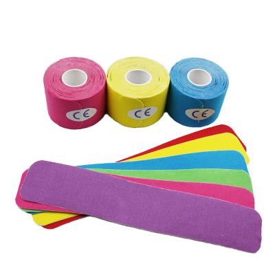 China CE ISO Breathable Waterproof Elastic Custom Printed Nasara Elastic Hypoallergenic Kinesiology Precut Tape Physiotherapy Rigid Sports for sale