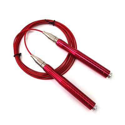 China Adjustable Durable Aluminum Handle Self-Locking Weighted Jump Rope for sale