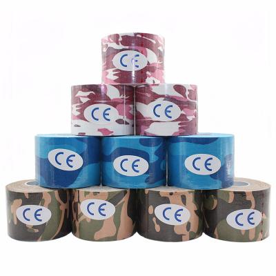 China Breathable Wholesale Custom Printed Cotton Adhesive Multicolor Kinesiology Sports Tapes for sale