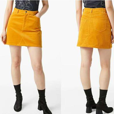 China Viable Classic Yellow Slim Fashion Hip A Word Bag Skirt Mini Skirt Female Short Skirt for sale