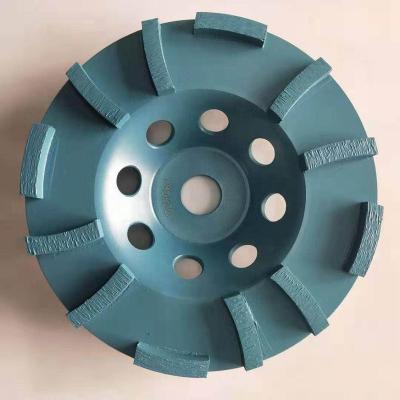 China Diamond+Metal Powder 180mm PCD Diamond NEAT Cup Grinding Wheel For Removing Epoxy Coating for sale