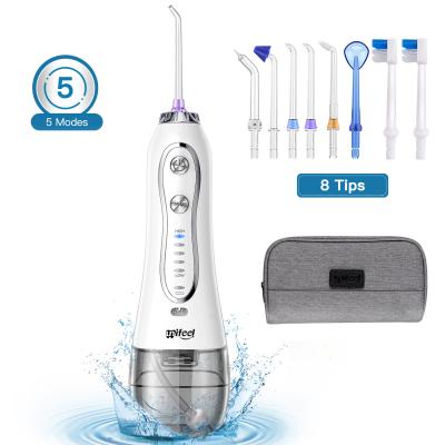 China Unifeel 5 Modes USB Ultrasonic Ultrasonic Teeth Cleaner Wireless Oral Irrigator Water Flosser For Teeth 2021 for sale