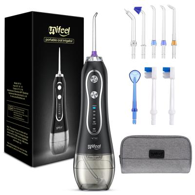 China 2021 Hot Sales Unifeel Car Dental Oral Irrigator Dental Oral Irrigator Displacement Electric Portable Water Flosser For Teeth for sale