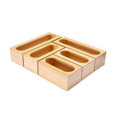 China Viable Wholesale Custom Bamboo Food Bag Dispenser Compatible Ziplock Storage Organizer for sale